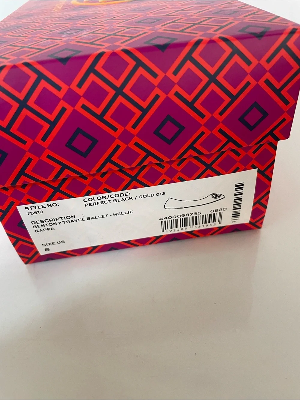 Tory Burch Benton Travel Ballet in Black